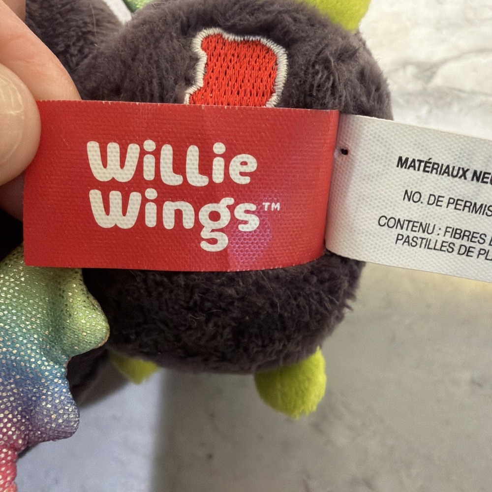 Gund Drops Willie Wings Purple Dragon Iridescent Winged Plush Stuffed Animal - Picture 12 of 15